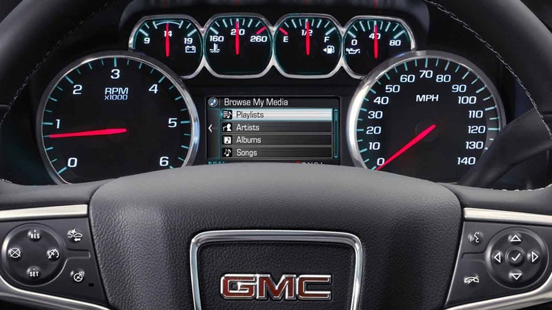 Speed dashboard view of GMC Sierra 1500